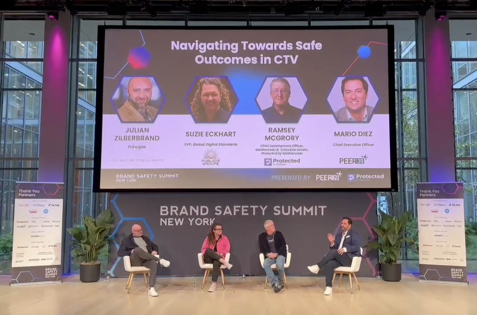 Panelists at the Brand Safety Summit