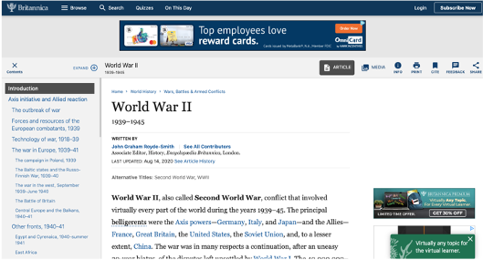 Low Risk Britannica WWII Low Risk Britannica WWII